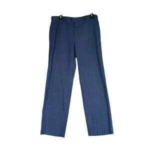Lauren Ralph Lauren Women’s Navy Plaid Pants Casual Dress Trousers Career Office